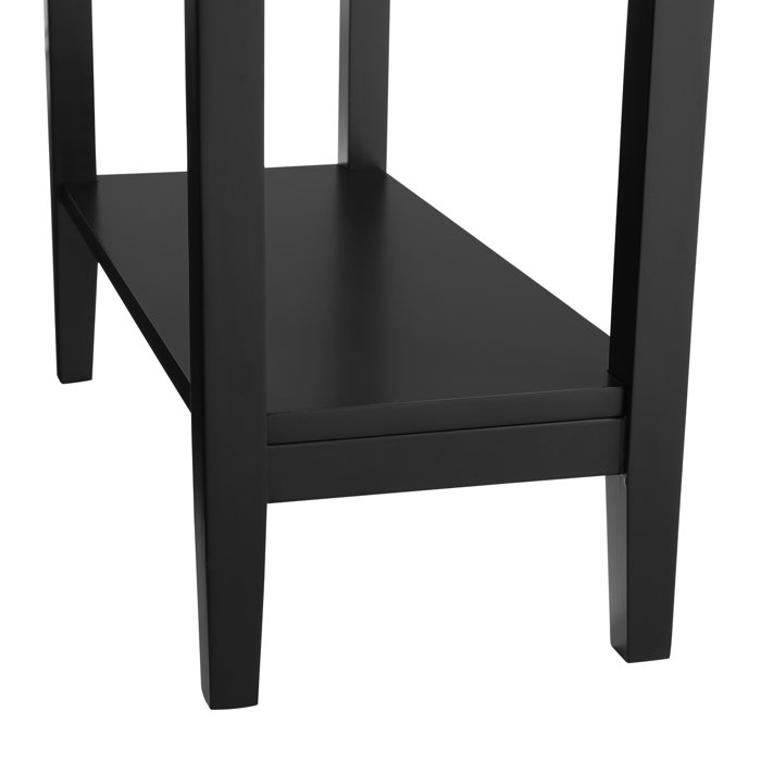 Naomi Home Flip Top Nightstand Tall End Table with Storage Narrow Side